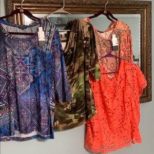 Set of 4 2xl tops closet clean out